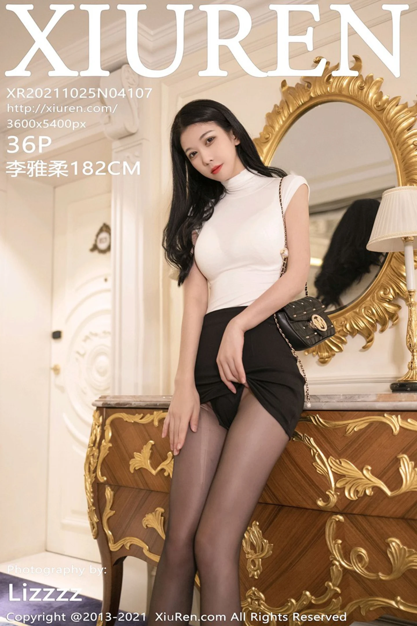 [XiuRen秀人网]No.4107_模特李雅柔182CM私房性感内衣配开档黑丝裤袜秀翘臀诱惑写真36P-秀人网 - XiuRen.Space